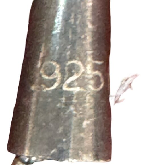 Vtg 19" Liquid Silver Teardrop Amethyst Tassel Lariat Necklace Carolyn Pollack - Picture 4 of 9